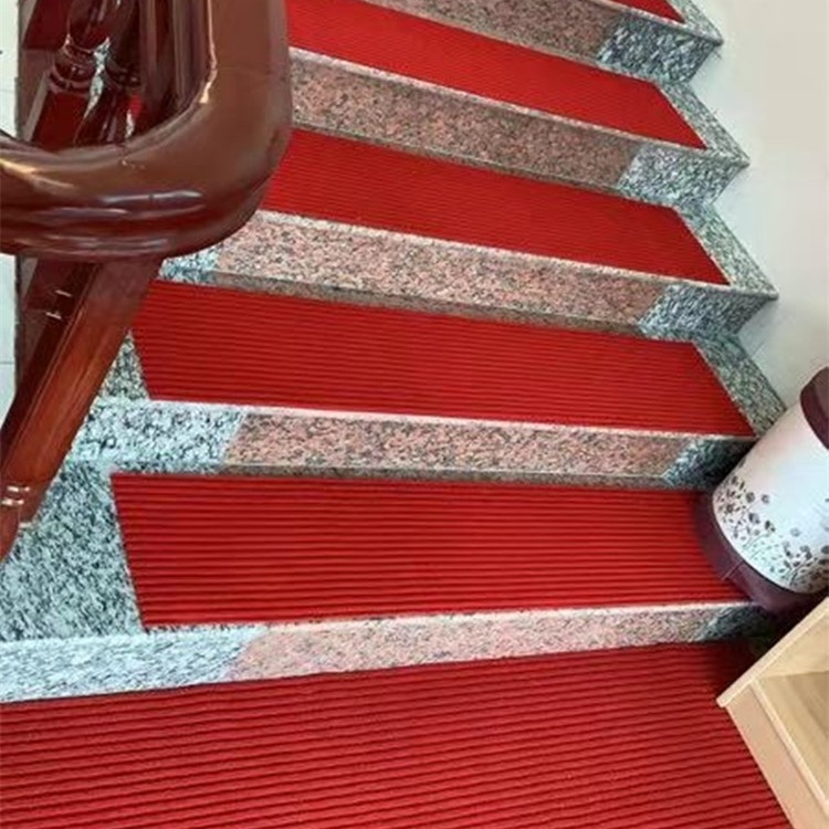 Wholesale thickened double-striped bank hotel entrance door outdoor steps stair mat non-slip carpet floor mat door mat