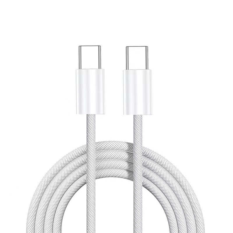 Cable de carga dual tipo c adecuado para Apple 15/16 cable de datos macaron PD cable de carga rápida cable de datos trenzado c-c