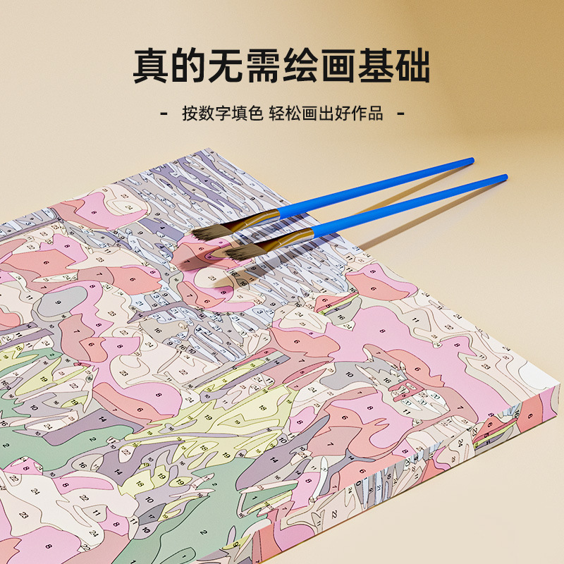 40 × 50 pintura al óleo digital color paisaje pintura pintada a mano relleno de color para niños curado fábrica de pintura decorativa al por mayor