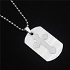 Necklace stainless steel, pendant, fashionable polishing cloth, accessory