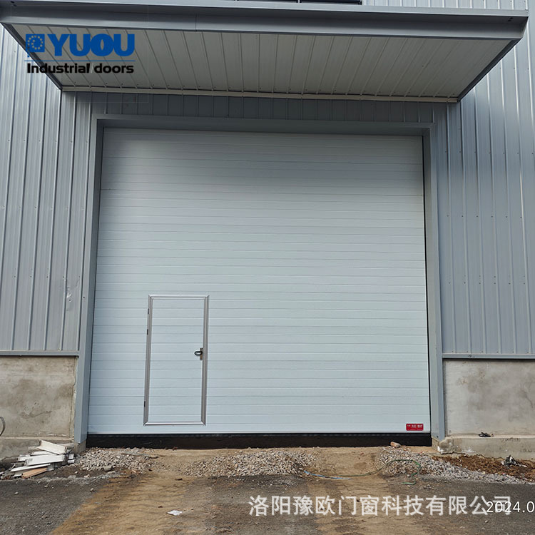 厂家供应抗风消防队车库门涡轮硬质快速门工业垂直提升门滑升门