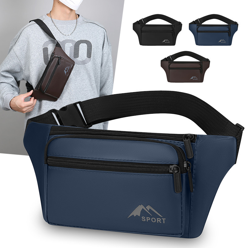 Bolsa de cintura deportiva al aire libre para hombres y mujeres moda al aire libre bolso de pecho de teléfono móvil ligero versátil de moda bolso de hombro al por mayor