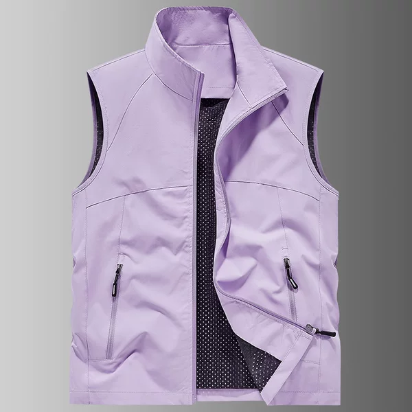 Spring and Autumn New Cross-Border Outdoor Quick-Dry Men's Vest Sleeveless Workwear Vest Middle-Aged Men's Jacket