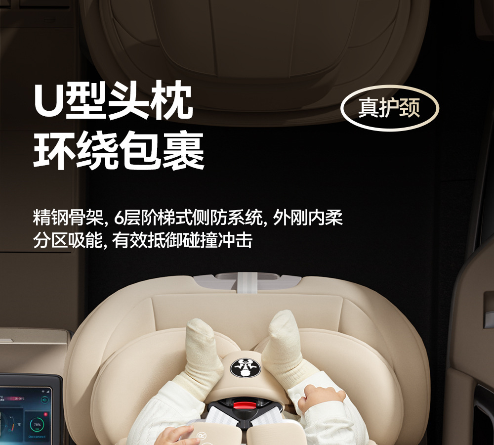German Dwarfoo Kids Safety Seat for Cars, Suitable for Infants and Babies from 0 to 12 Years Old, Portable Seat and Recliner
