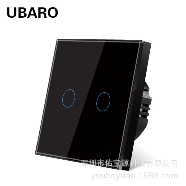 Single round black two -open black bottom