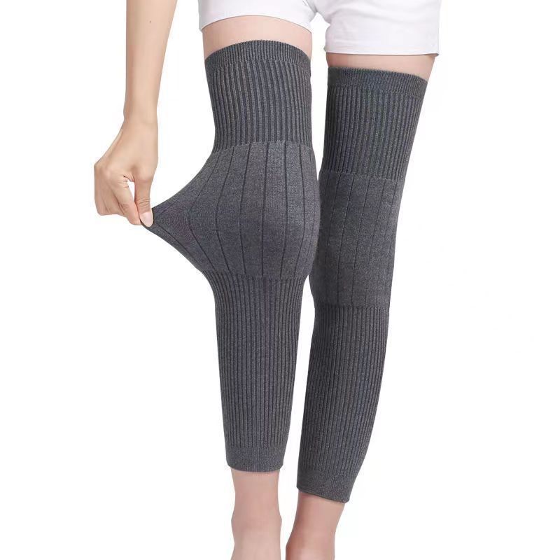 秋冬の男性と女性のためのカシミア膝プロテクター、冷えた古い脚関節を暖かく保つウール、冷え性と炎症を防ぐ、高齢者向けの厚みのあるベルベットのレッグプロテクター|undefined