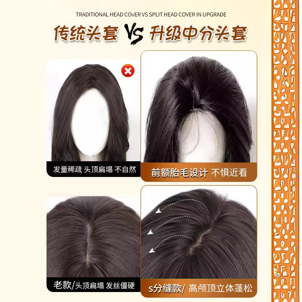 Connie Wig Daisy - студенокафява дълга права коса, подстригана малка дантелена перука за жени, ежедневно носене 2026 г.