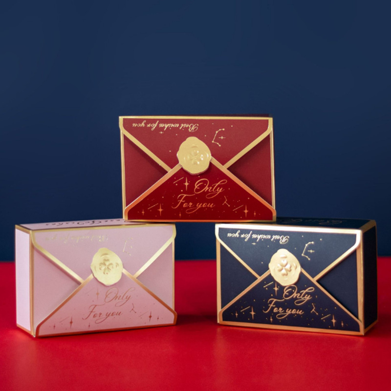 中式糖果包装礼品盒可装烟空盒婚宴宾客伴手礼订婚信封式糖果礼盒