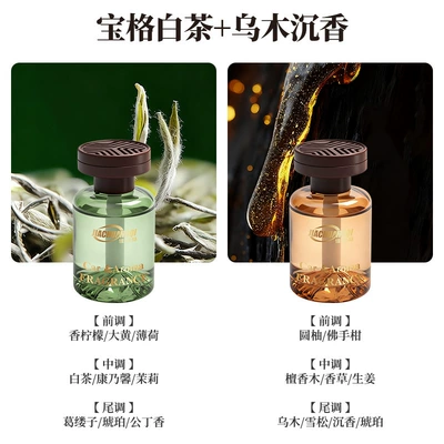 Fresh Scent, Odor Removal, Car Perfume Aromatherapy - kongge-white-tea-ebony-agarwood-shoot-one-shot-two