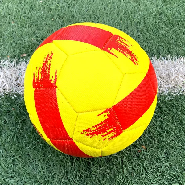 3.5 Thickened explosion-proof team logo football yellow and red