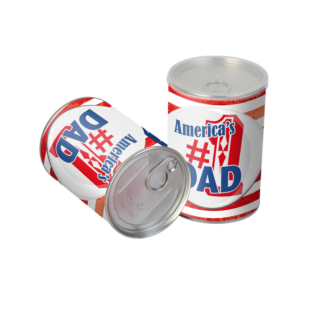 出口外贸创意礼品盒 父亲节礼物金属包装罐 节庆惊喜礼物罐包装盒