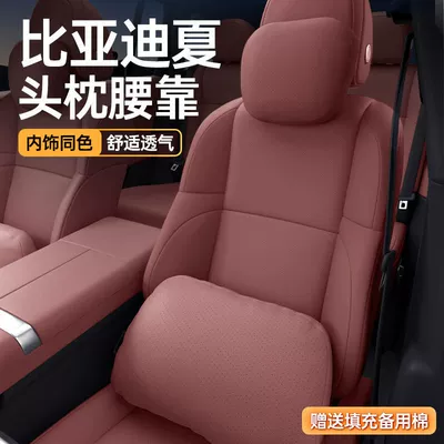 Suitable for Byd Xia Headrest, Lumbar Support, Neck Pillow, Neck and Waist Protection Car Set, Complete Collection of Car Interior Decoration Accessories