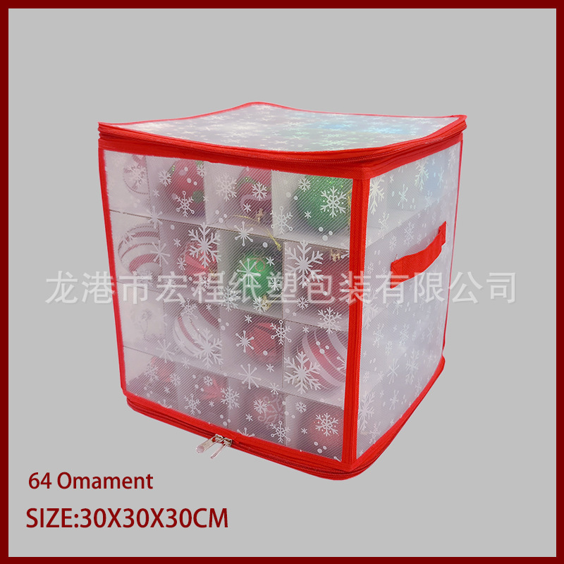 64グリッド透明衣類ppクリスマスボール収納ボックスプラスチック折りたたみカラーボール収納ボックスポータブル収納カラーボックス|undefined