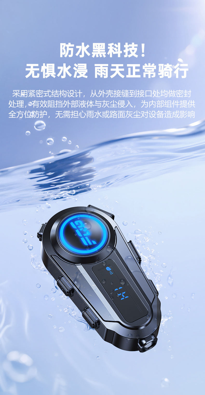 Y08 Cross-Border New Model Helmet Bluetooth Headset Mp3 Mixing Music Sharing Lcd Screen Fm Intercom Helmet Headset
