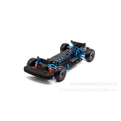1:10RC フラットランニングカー用カーボンファイバーDIYpmmアルミ合金PMMフレーム TT01TG組立車強化モデルカー