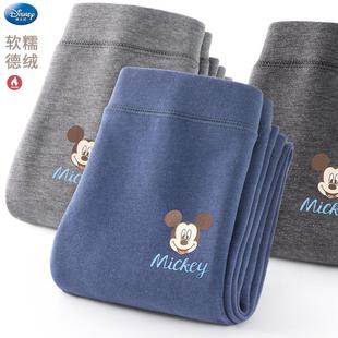 Boys' Pants 2025 New Spring & Fall Pants Kidsren's Velvet Warm Pants Medium and Large Kidsren's Clothing Bottoming Autumn Pants Autumn and Winter