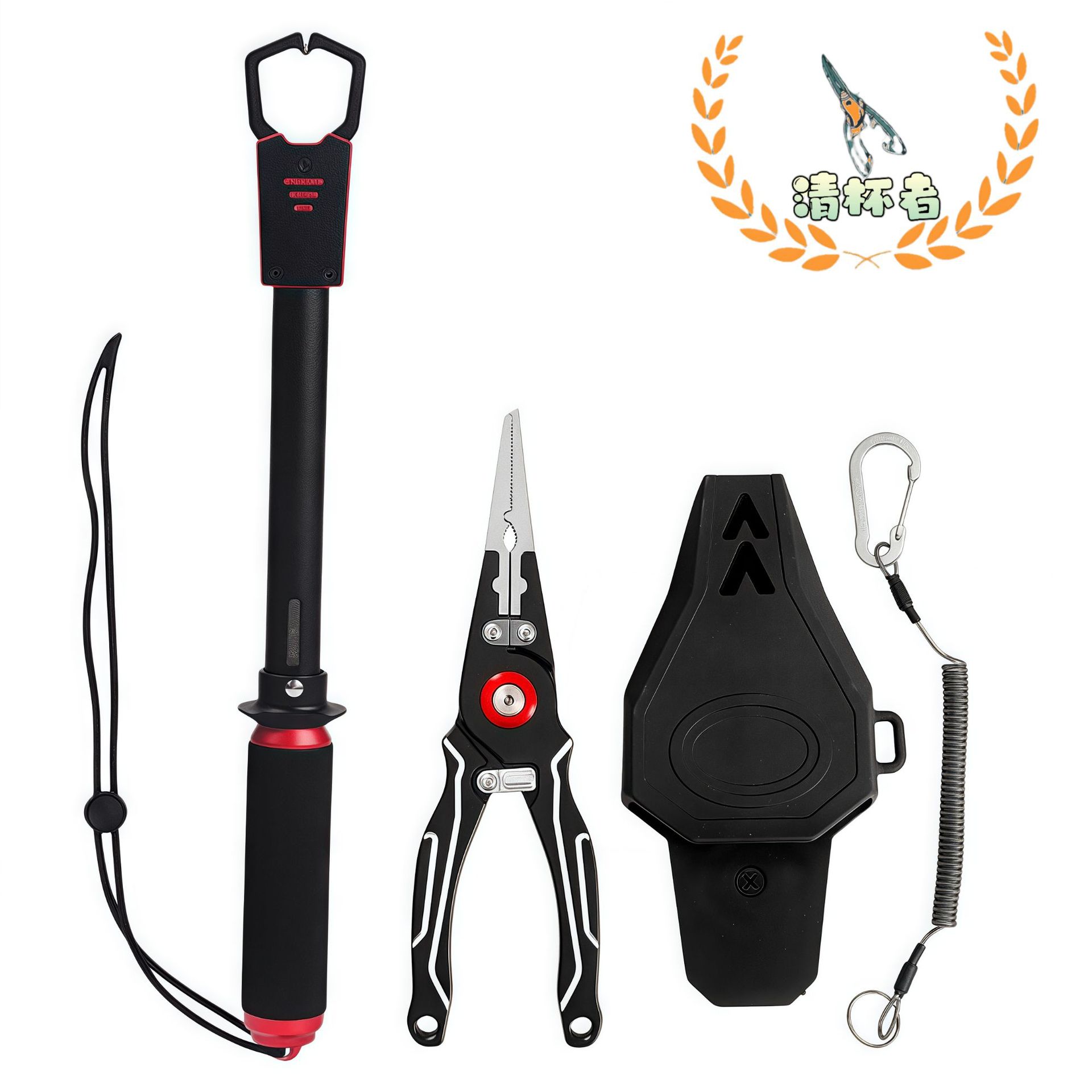 Aluminum Alloy Tungsten Steel Blade Cutter for Cutting Pe Line, Large Fish Hook Remover Fishing Pliers, Multifunctional Fishing Tool, Lure Pliers
