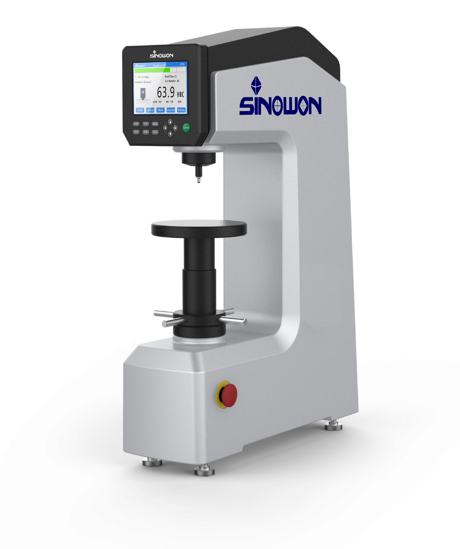 中旺广东厂家直销彩色触摸屏数显洛氏硬度计硬度测试仪铜合金