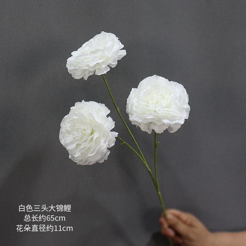 Material de flor de boda blanco brumoso artificial Misty Wedding Hall decoración camino plomo arreglo de flores techo flor artificial Flor de plástico