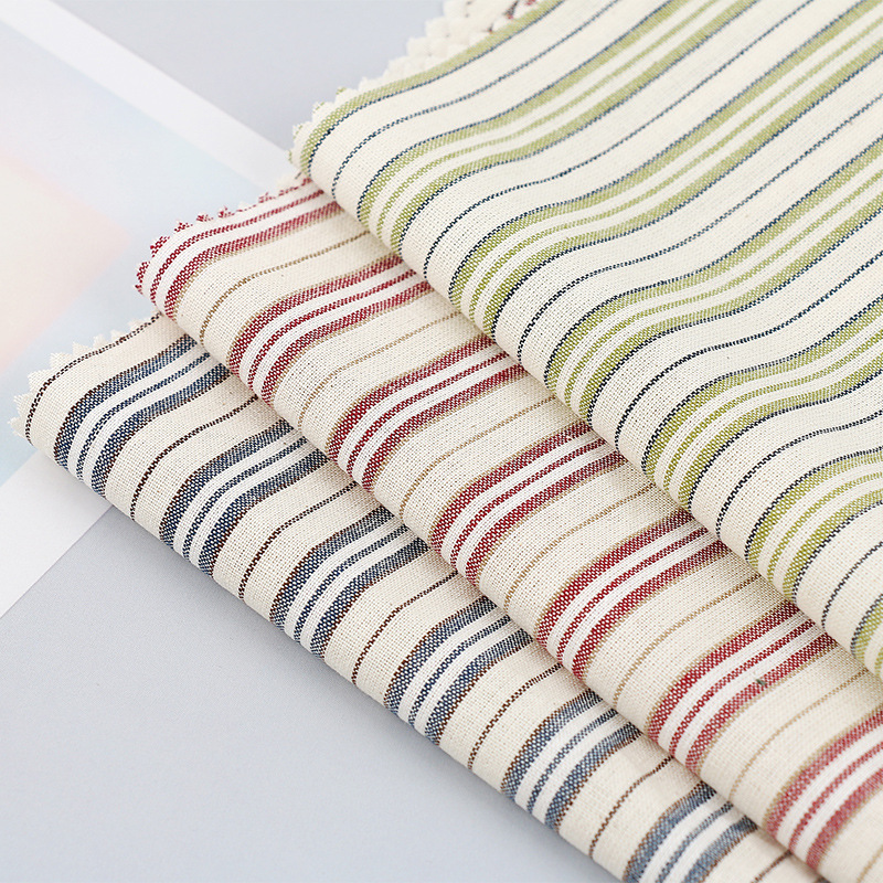 全棉21支条纹衬衫面料 春夏男女衬衫裤子服装面料 全棉窄宽条面料