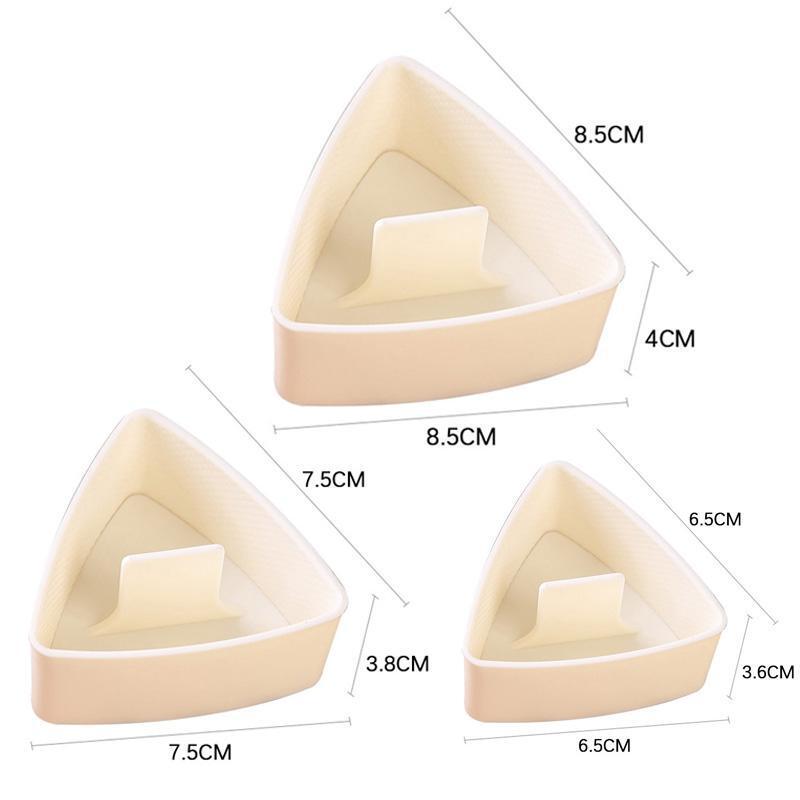 批发三种尺寸三角饭团模具千层模具三角形大中小号摆摊用紫菜包饭|undefined