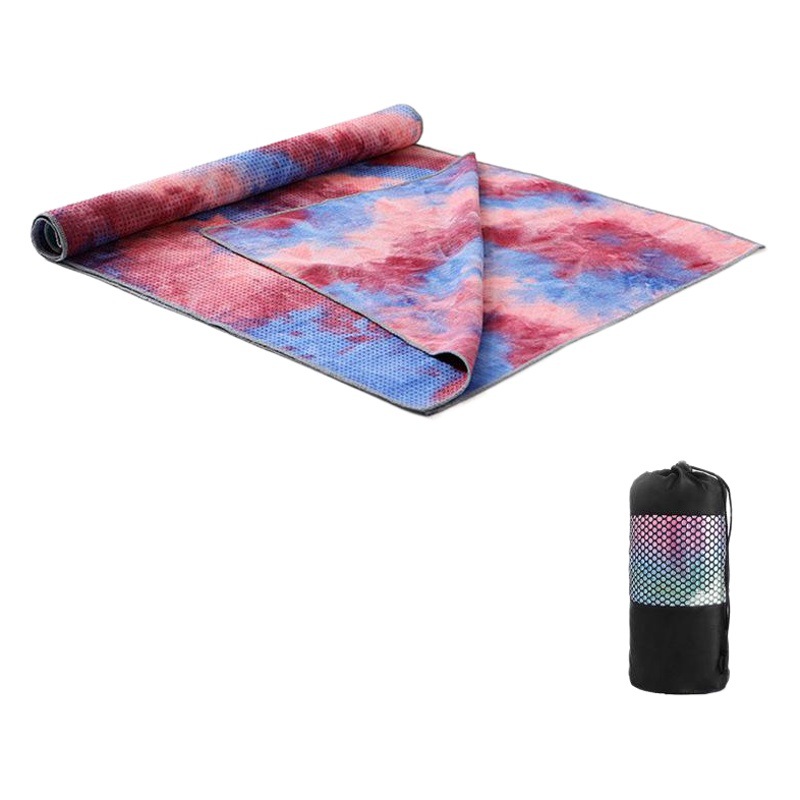 New Tie-Dye Printed Yoga Blanket, Yoga Mat, Widened Mat Towel, Particle Yoga Towel, Thickened Yoga Blanket, Yoga
