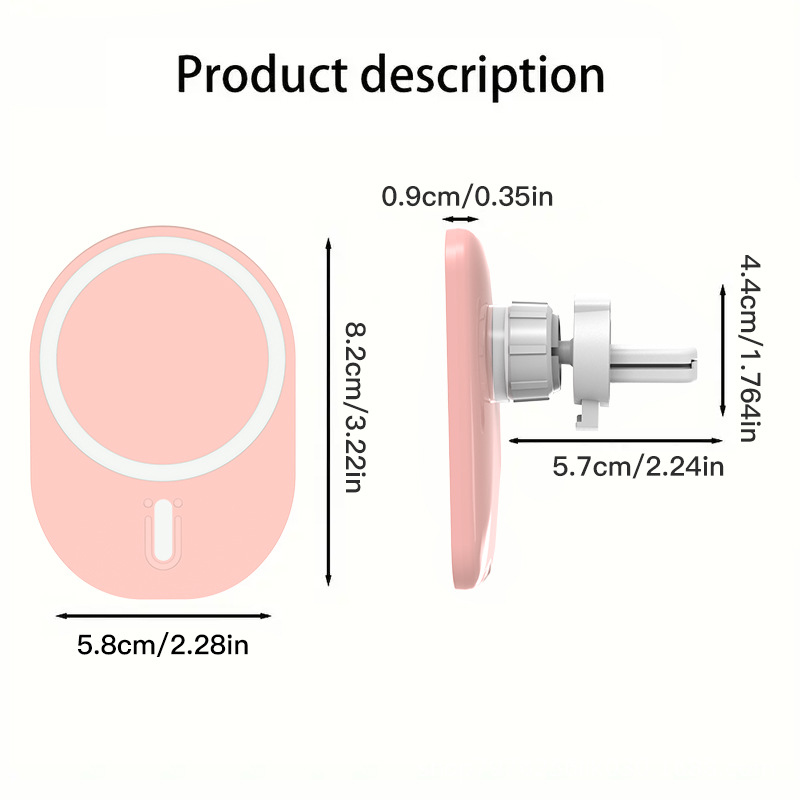 15W Magnetic Car Wireless Charger Navigation Bracket Car Wireless Charger Car Charger Magnetic Wireless Charger