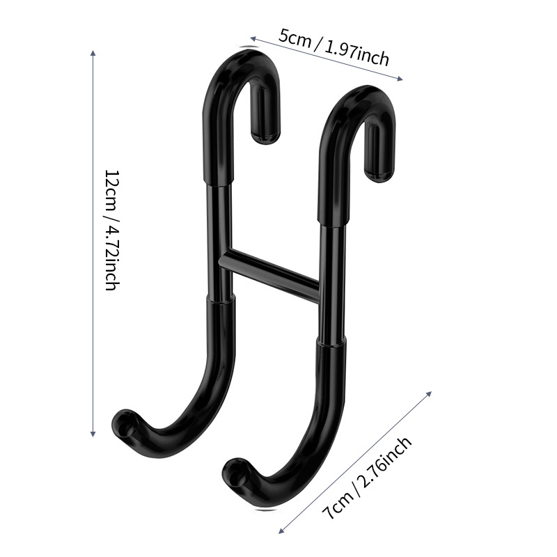 Acero inoxidable engrosado moldeado en forma de S doble gancho engrosado sólido sin perforación gancho fuerte no es fácil de deformar diámetro de alambre 6mm