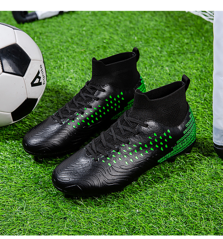 Fußball in der Größe 4748 mit hohem Schaft für Jungen und Mädchen AG mit langen, mit Spikes versehenen Lederfüßen für Sportschuhe für Teenager und Studenten_voghion.com