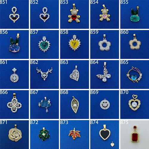 Fashionable pendant wholesale niche design waist chain necklace for women, lightweight luxury full diamond cubic zirconia single pendant without chain
