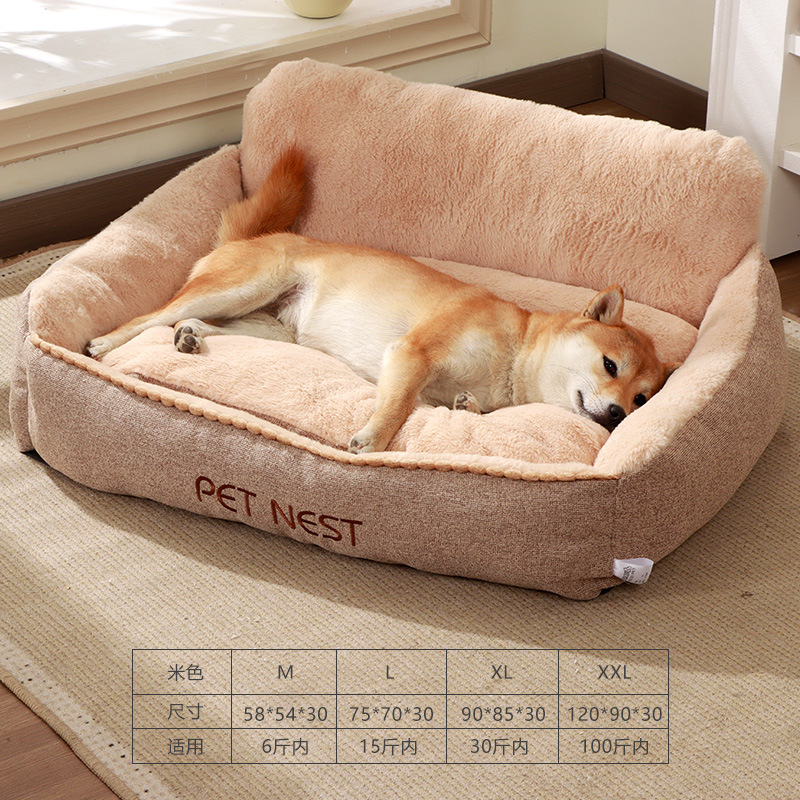 Venta al por mayor Four Seasons universal invierno cálido gran mascota gato sofá desmontable y lavable mascota perrera gato nido gato suministros