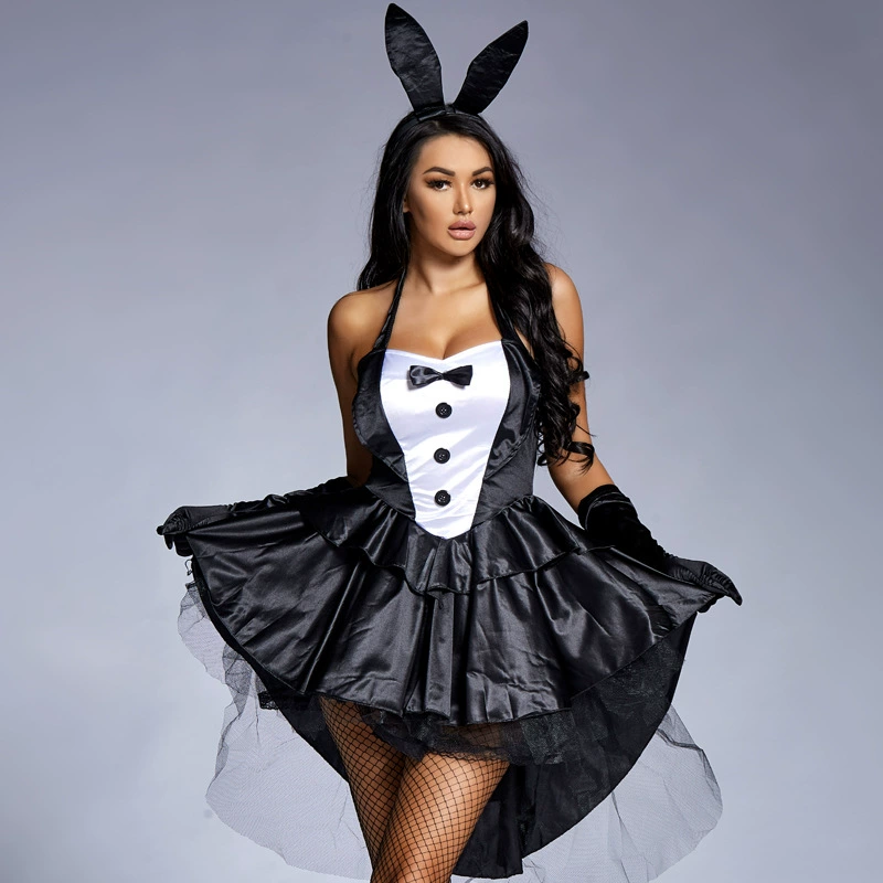 Halloween real shot photo studios shooting rabbit girl clothing dumplings magic artist performance clothing European code code code