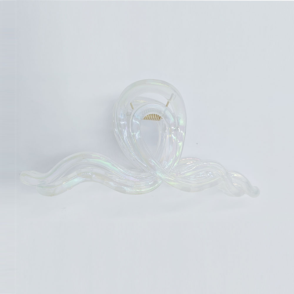 Corea del Sur ins simple agarre hacia atrás cabeza curva Cruz tiburón clip horquilla baño updo jalea agarre de pelo grande