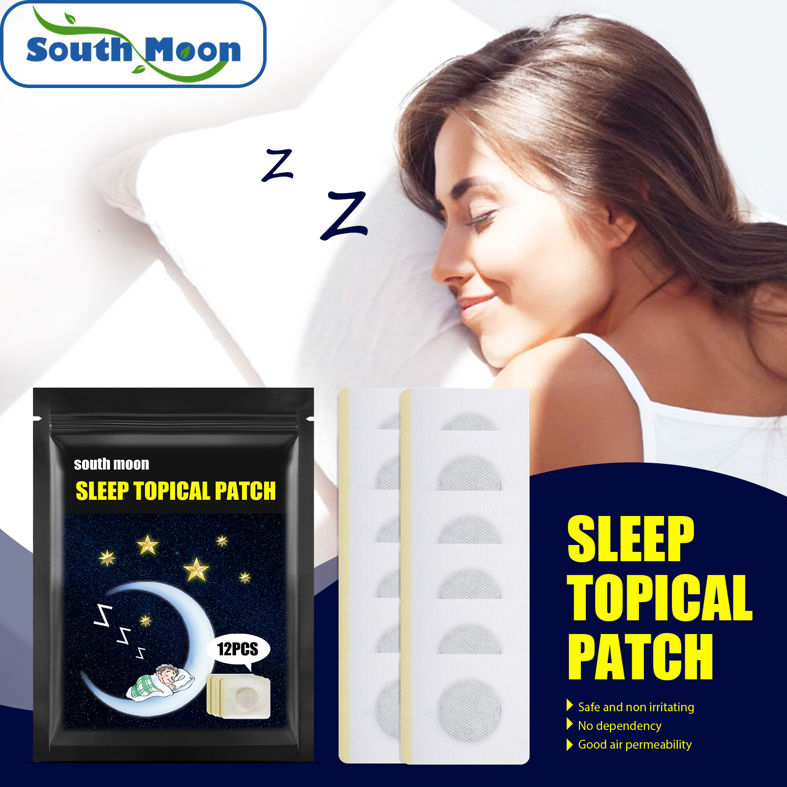 South Moon Rest Patch Is a Home-Use Daily Comfort Patch That Is Soft and Soothing for Body Care