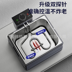 Commercial thickened multi-functional household electric fryer deep fryer french fries deep-fried dough sticks single-cylinder double-cylinder deep fryer