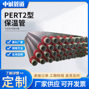 pert2 type thermal insulation pipe thermal insulation pipe hot melt connection municipal heating hot spring water PE-RTII type thermal insulation pipe