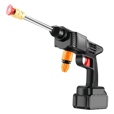 High pressure car wash water gun wash gun, wireless lithium