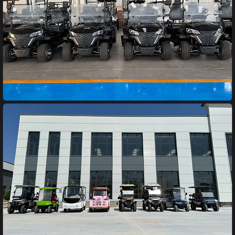 4-Seat and 6-Seat Electric Sightseeing Vehicles for Real Estate Sales Offices, Hotel Scenic Spots, and Golf Carts
