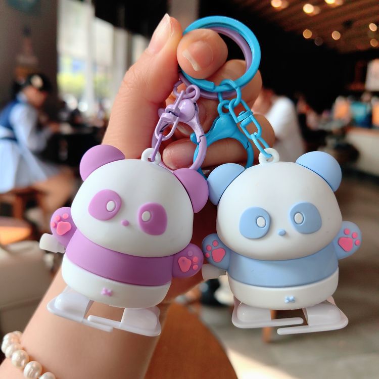 63g Weight Bag Pendant, Keychain Classification 1 Piece Quantity Casual, Daily Occasion Silica Gel Material Panda Pattern Unisex Gender Cute Style 1 Piece Cute Panda Silica Gel Unisex Bag Pendant Keychain 3