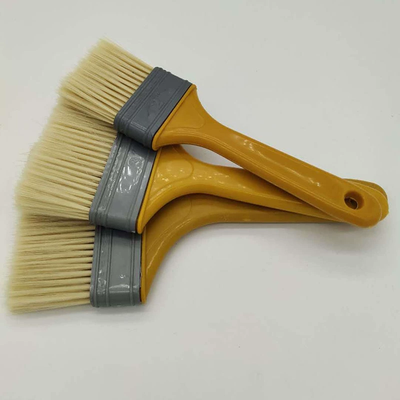 Заводская поставка пластиковая ручка длинная щетка для барбекю Бытовая кисть для барбекю высокотемпературная Безворсовая маленькая щетка без ворса