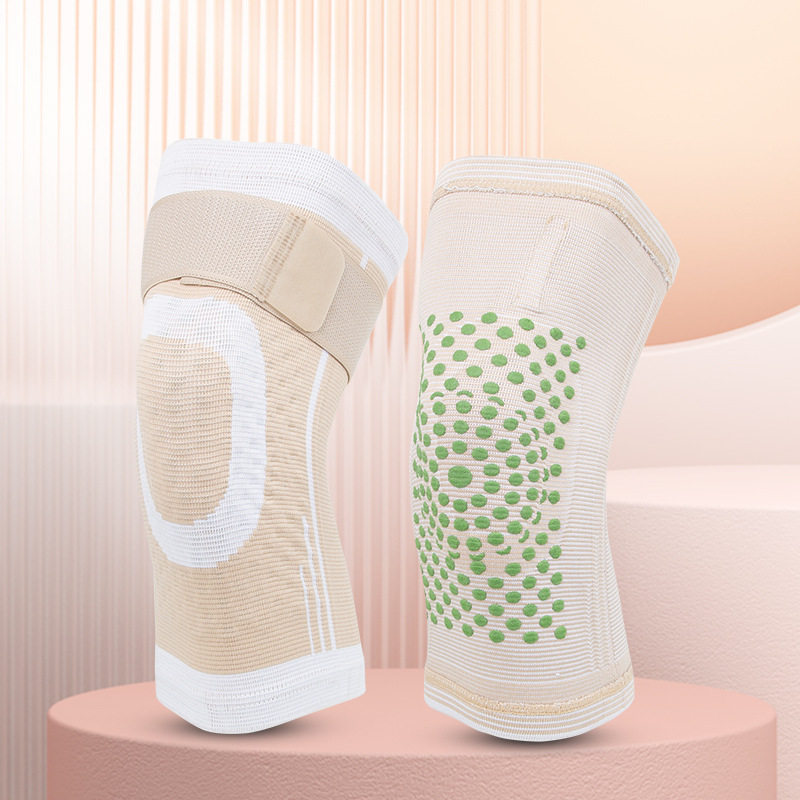 Ventas directas de fábrica correa de la almohadilla de la rodilla ajenjo calefacción antideslizante deportes rodilla caliente fitness protección presión transpirable