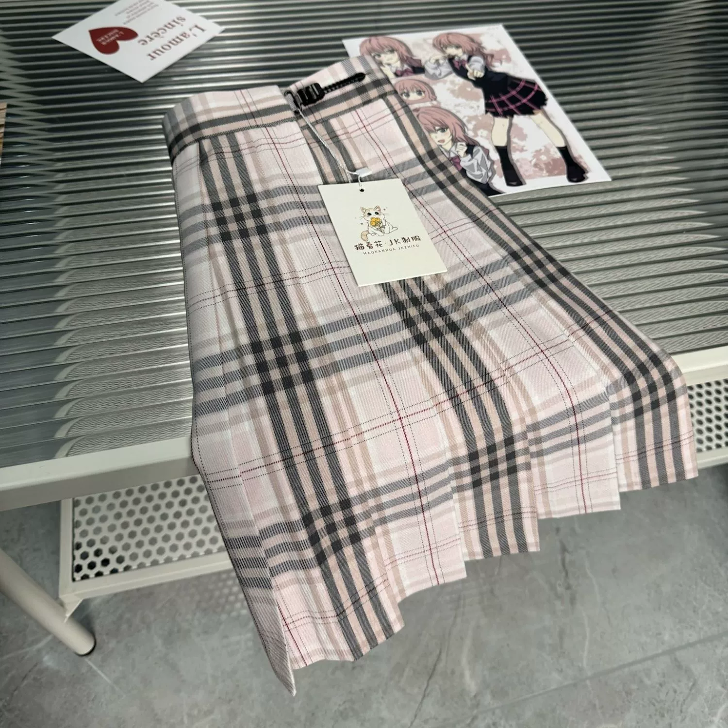 JK униформа [Esy Yan] Оригинальная сетка юбка женская плиссированная юбка короткая юбка светло-розовая весна, лето и осень школа чувство jk сетка юбка