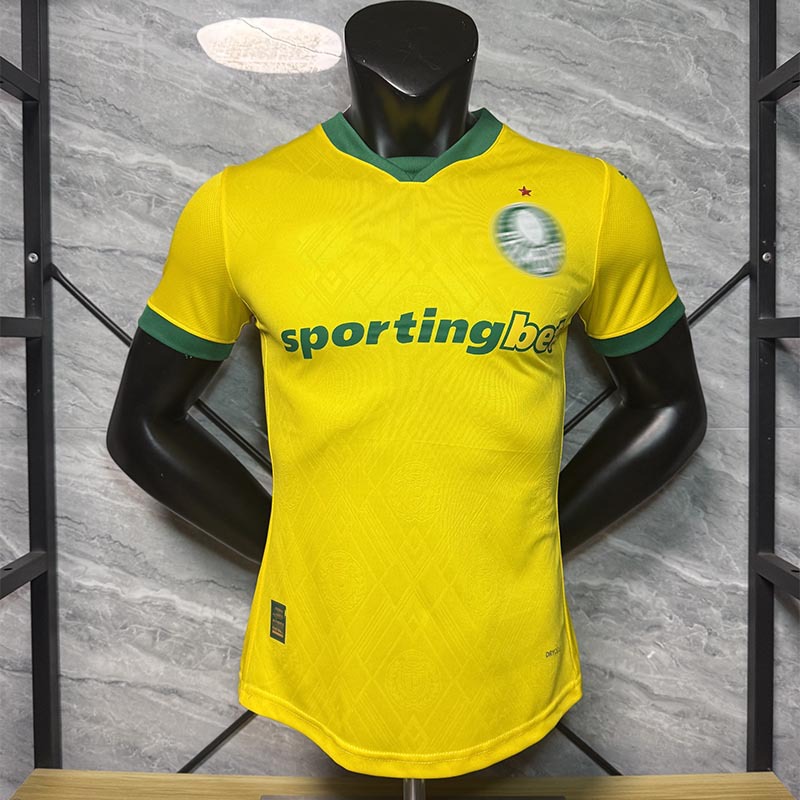 Camiseta de Fútbol del Palmeiras de Poliéster Personalizable y Manga Corta para Deportes