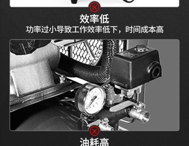 Ruicheng Air Pump Air Compressor Small Air Compressor Oil-Free Silent 220V Woodworking Spray Paint Air Pump