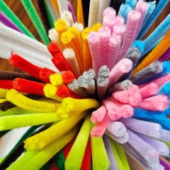 カラフルな太い暗号化ツイストスティック超高密度毛条幼稚園手作り DIY 毛根マカロンブーケツイストスティック
