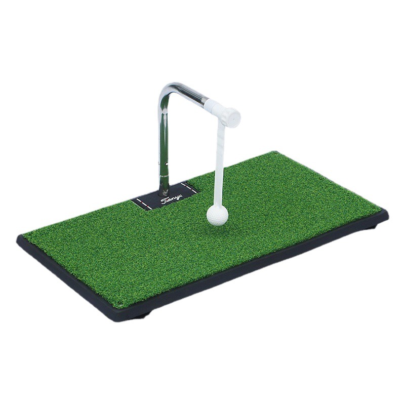 ¡Versión mejorada! Entrenador de práctica de swing de golf de interior 360 ° giratorio almohadilla de huelga portátil con ventosa