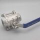Q61F three-piece 304 stainless steel ball valve internal thread threaded valve Q11F three-section 316L butt welding switch