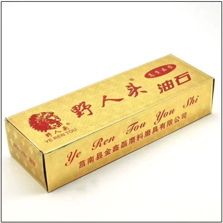 Дикая голова точильный камень Нефтяной камень Домашний двухсторонний точильный камень коричневый корунд молотый камень инструмент