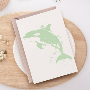 Creative Pattern Orca Template 1 Cross-Border Hot-Selling Painting Hollow Template Wall Painting Journal Decoration Masking Wholesale