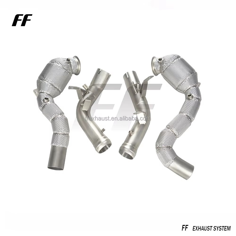 Suitable for Mercedes-Benz W213 E63 GT63 AMG M178 4.0T downpipe exhaust heat shield downpipe